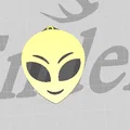 Bông tai/Mặt dây chuyền mặt Alien - Thumbnail 2