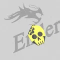 Bông tai mặt dây chuyền hình đầu lâu (Earring pendant skull) - Thumbnail 2