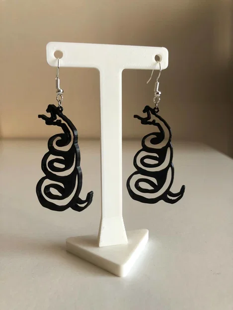 Bông tai/pendant hình rắn Metallica (Snake Metallica) - Image 1