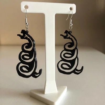 Bông tai/pendant hình rắn Metallica (Snake Metallica)