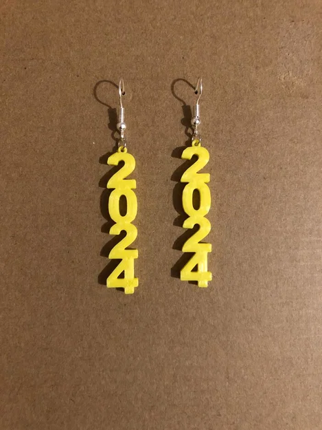 Mặt treo bông tai Năm Mới 2024 - Image 1