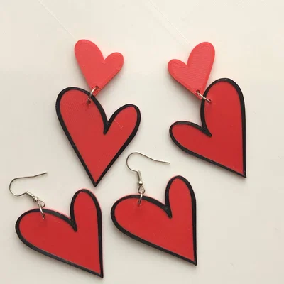 Bông tai/pendant trái tim tình yêu Ngày của Mẹ (aros)