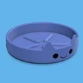 Chậu trồng cây hình mèo dễ thương có khay hứng nước in 3D - Thumbnail 3