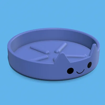 Chậu trồng cây hình mèo dễ thương có khay hứng nước in 3D