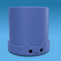 Chậu trồng cây hình mèo dễ thương có khay hứng nước in 3D - Thumbnail 4