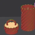 Hộp đựng túi vệ sinh cho chó in 3D hình xương độc đáo - Thumbnail 3