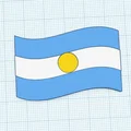 Mô hình huy hiệu quốc kỳ Argentina (Escarapela) in 3D đẹp mắt - Thumbnail 2