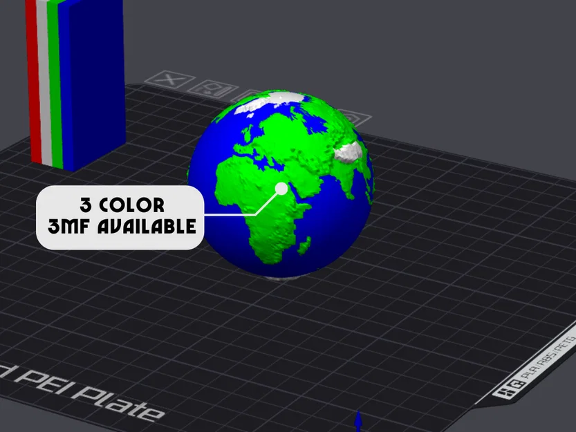 Mô hình Trái Đất 3D từ bản đồ displacement 48K - Image 2