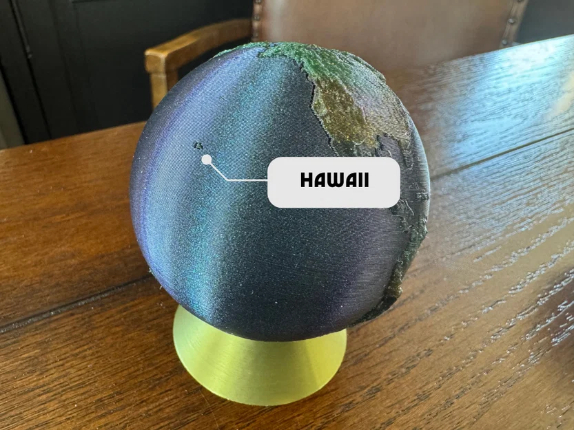 Mô hình Trái Đất 3D từ bản đồ displacement 48K - Image 6