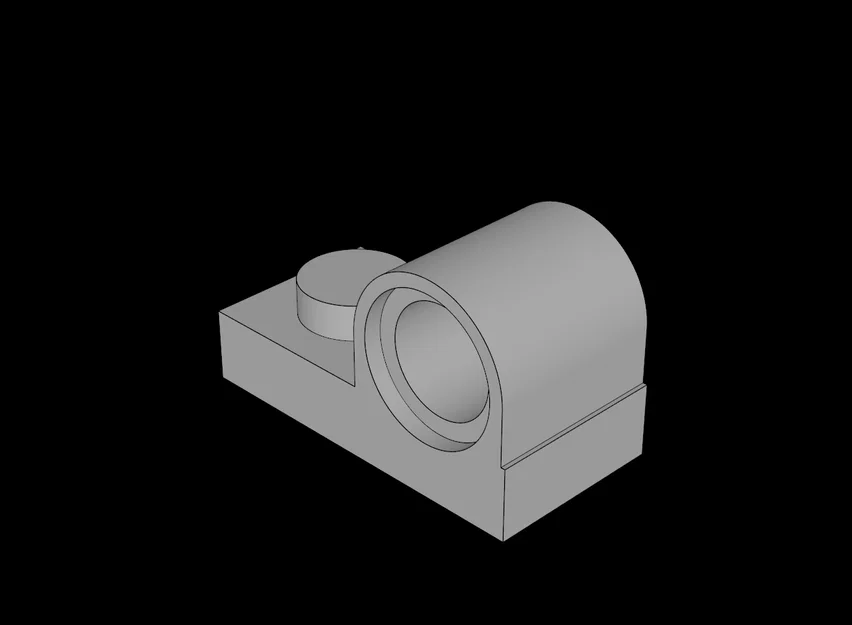 Mảnh ghép Lego tương thích 1x2 có lỗ gắn phụ kiện in 3D - Image 1