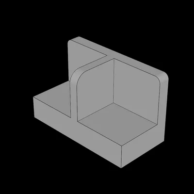 Mô hình tấm ngăn 1x2 tương thích Lego (93095.dat) in 3D