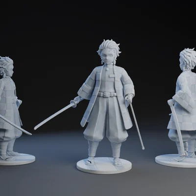 Tanjiro Kamado (Demon Slayer) - Mẫu 3D
