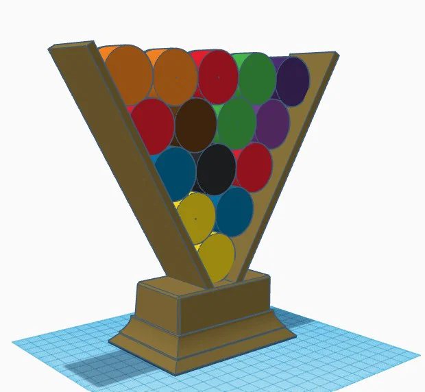 Mô hình cúp lưu niệm bi-a 8-Ball in 3D đẹp mắt - Image 3