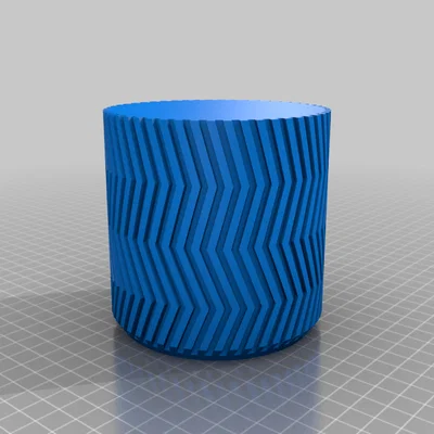 Chậu trồng cây ZigZag vase mode (ZigZag vase mode flowerpot planter)