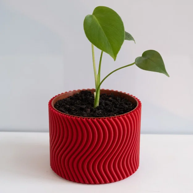 Chậu cây WAVY vase mode (flowerpot planter) uốn lượn - Image 3