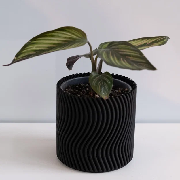 Chậu cây WAVY vase mode (flowerpot planter) uốn lượn - Image 4