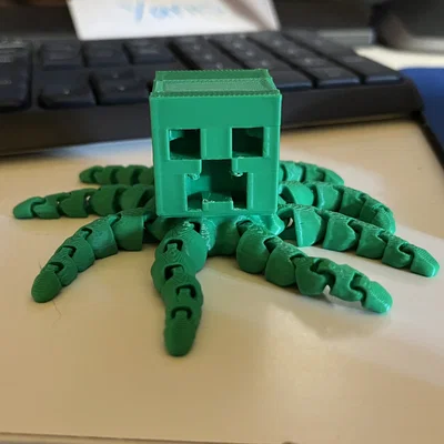 Mô hình Bạch tuộc Creeper (Creeper Octopus) in 3D độc đáo