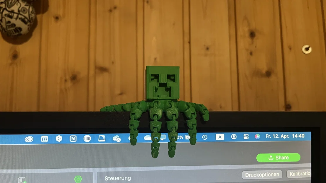 Mô hình Bạch tuộc Creeper (Creeper Octopus) in 3D độc đáo - Image 2