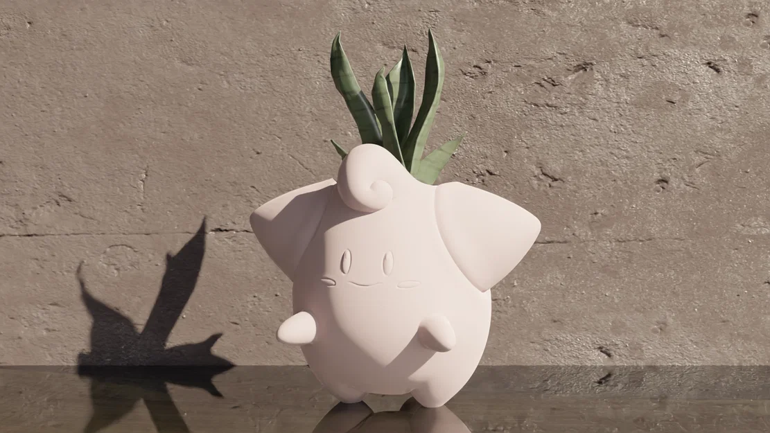 Clefairy - Pokemon Pot Plant (Chậu trồng cây Pokémon Clefairy) - Image 1