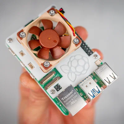 Case Raspberry Pi 5 ICECASE SLIM Pi5 (kèm quạt Noctua 4010 5V)
