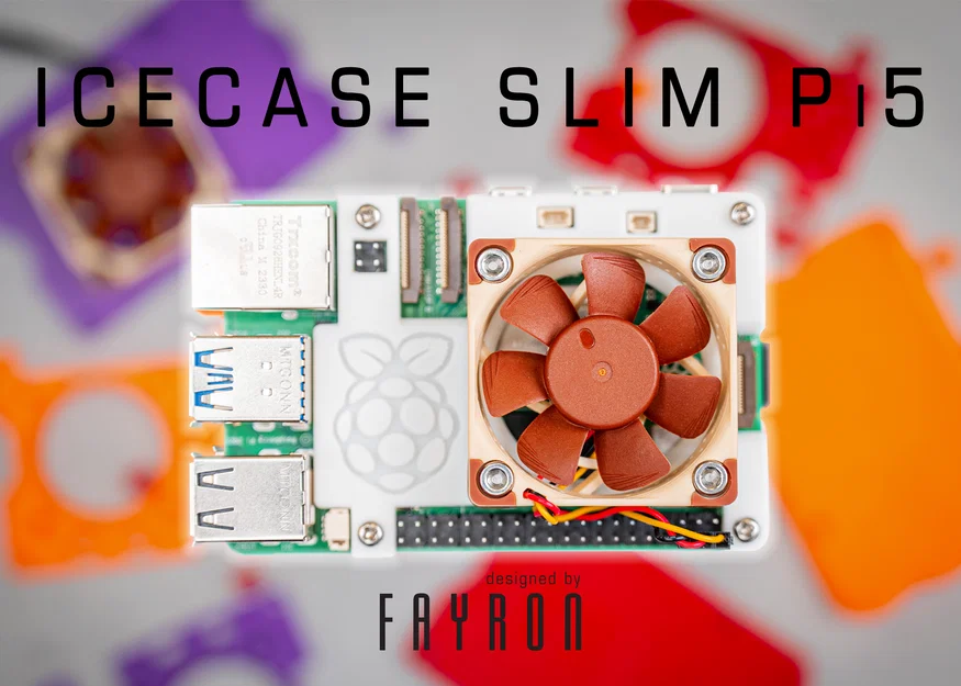 Case Raspberry Pi 5 ICECASE SLIM Pi5 (kèm quạt Noctua 4010 5V) - Image 2