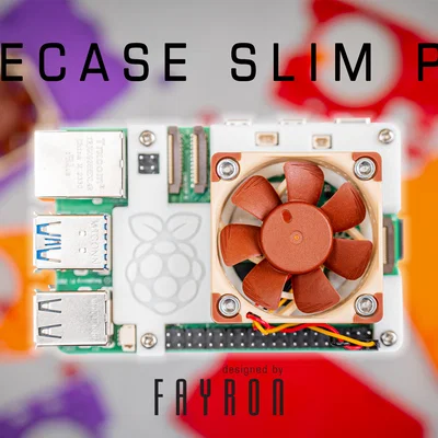 Case Raspberry Pi 5 ICECASE SLIM Pi5 (kèm quạt Noctua 4010 5V)