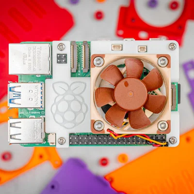 Case Raspberry Pi 5 ICECASE SLIM Pi5 (kèm quạt Noctua 4010 5V)
