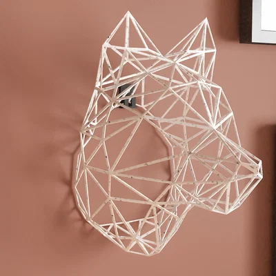Đầu Sói 3D Polygon (Treo Tường)