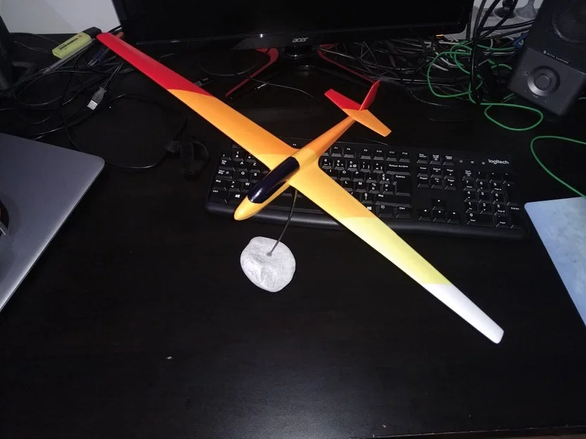 ASK13 – Mô hình tàu lượn huấn luyện (static model) để in 3D - Image 1