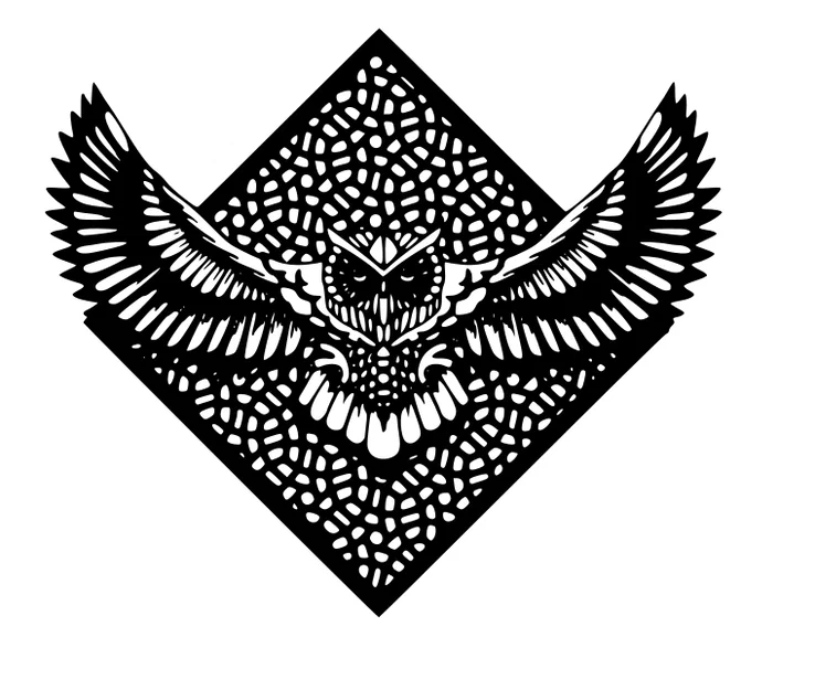 Mẫu tranh treo tường cú mèo (Owl Wall Decor) in 3D tinh tế - Image 1