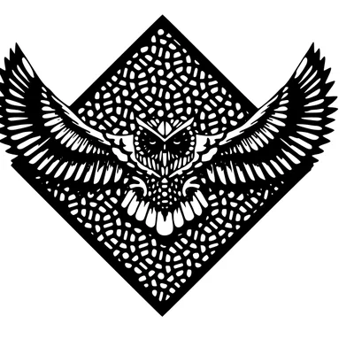 Mẫu tranh treo tường cú mèo (Owl Wall Decor) in 3D tinh tế