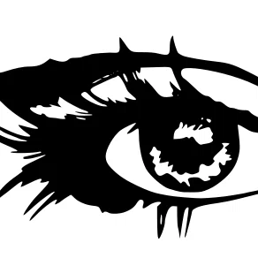 Mẫu trang trí tường hình đôi mắt ấn tượng cho không gian sống