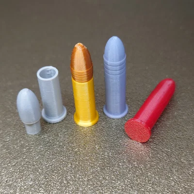 Replica đạn .22 Long Rifle và snap cap/đạn giả (.22LR)