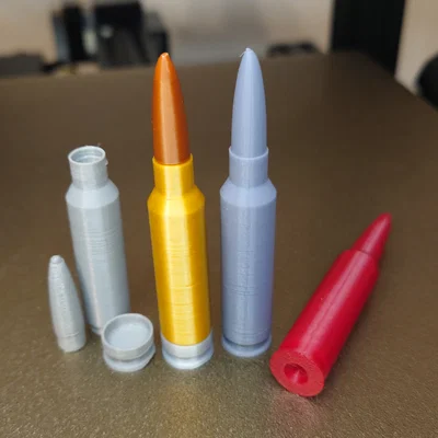 Replica .277 SIG Fury & snap cap (dummy round) – mô hình 3D