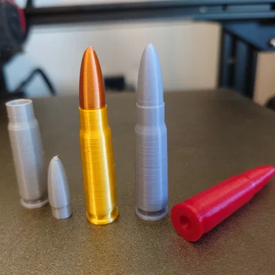 Replica & Snap Cap 7.62x39mm (7.62 Soviet/AK) - In 3D