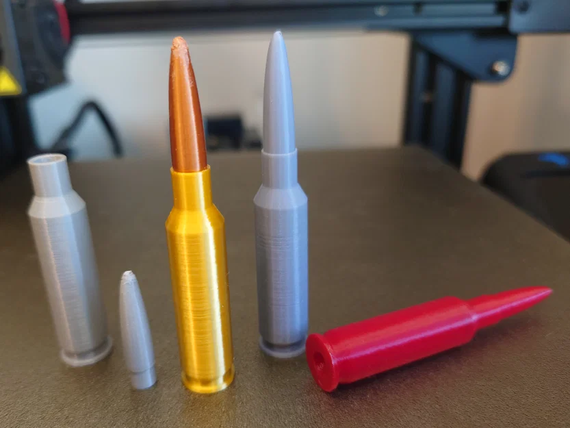 Replica 6.5mm Creedmoor và snap cap (dummy round) - Image 1