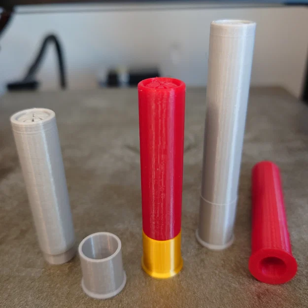 Bộ replica vỏ đạn .410 Bore Shotshell và snap cap (dummy rounds) - Image 1