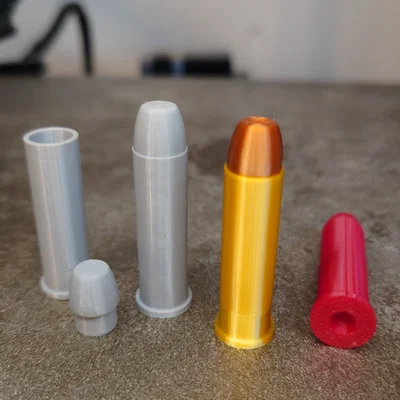 Replica .357 Magnum & Snap Cap (Dummy Round) In 3D