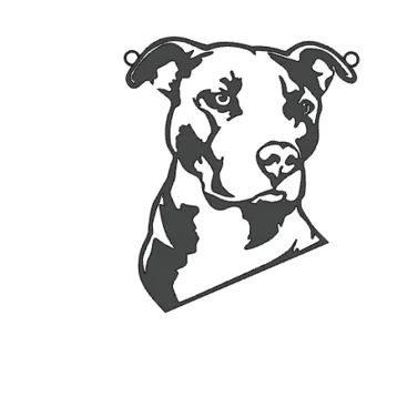 Dây chuyền Pit bull – charm Pit bull, trang sức chó cưng, charm/necklace Adoption