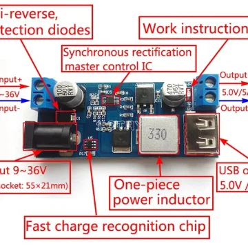 Vỏ bảo vệ cho mô-đun hạ áp DC-DC Converter 5V - Thiết kế 3D chuyên dụng