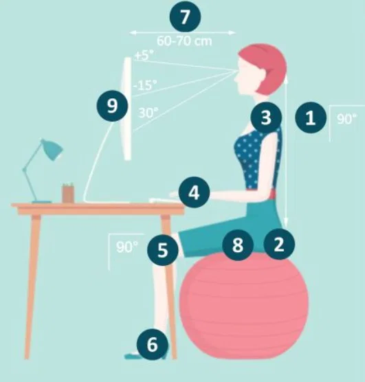 Thước đo góc ergonomic (Ergonomic quadrant) - Image 3