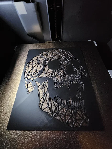 Vampire Skull – Tranh treo tường 2D Low Poly - Image 3