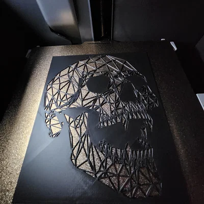 Vampire Skull – Tranh treo tường 2D Low Poly