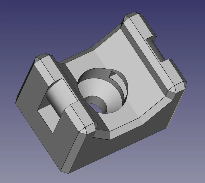 Cable Tie Mount tuỳ biến (FreeCAD) cho dây rút và ốc - Image 1
