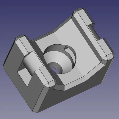 Cable Tie Mount tuỳ biến (FreeCAD) cho dây rút và ốc