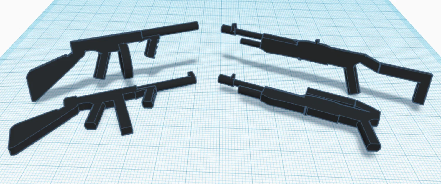 Bộ phụ kiện vũ khí Dummy 13 Gun Pack #3 cho robot in 3D - Image 1