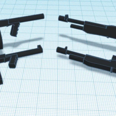 Bộ phụ kiện vũ khí Dummy 13 Gun Pack #3 cho robot in 3D