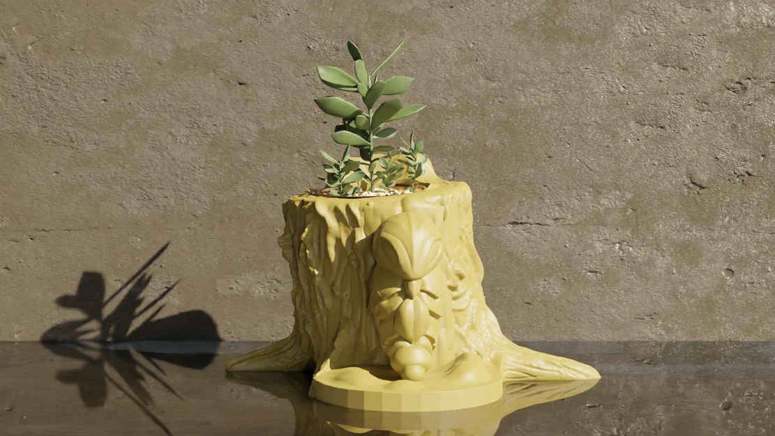 Chậu cây trang trí 3D hình Kakuna Pokemon siêu dễ thương - Image 2