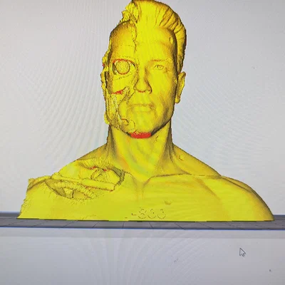 Mô hình tượng bán thân Terminator T-800 - File in 3D cực chi tiết