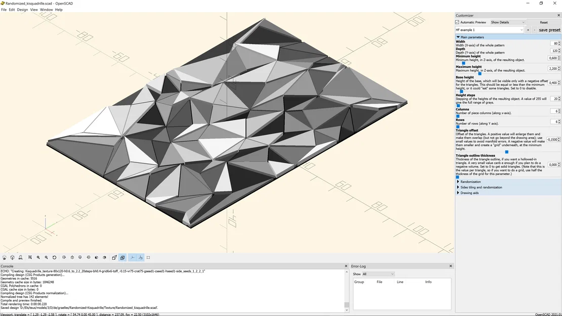 Texture 3D KQ(r) – Customizable OpenSCAD - Image 2